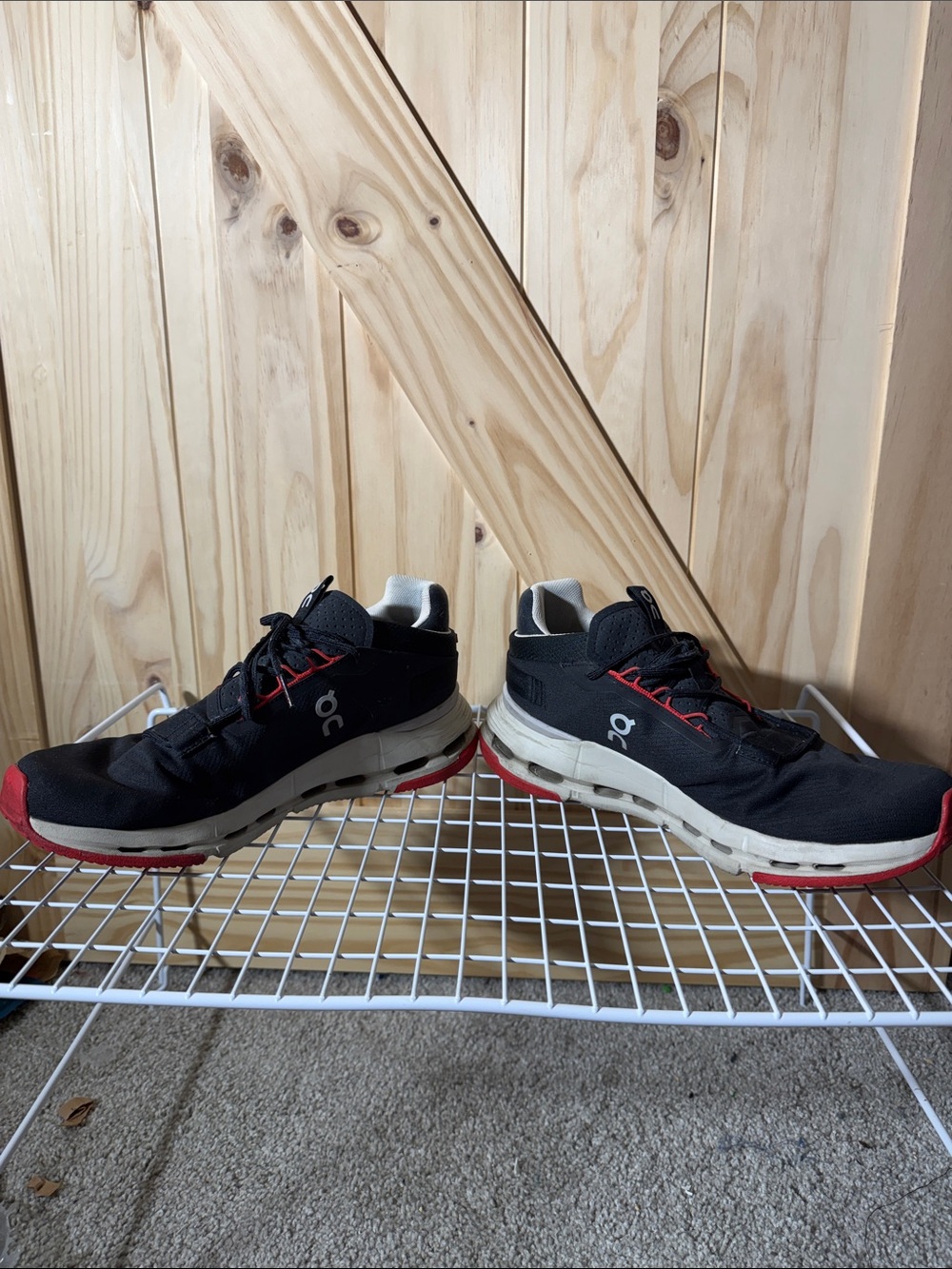 OnCloud 7 Running Men’s Cloud Running Shoes - Black, Tan, Red - Picture 7 of 8